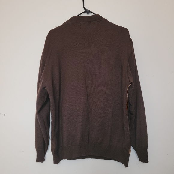 Suede and wool sweater - Picture 3 of 4